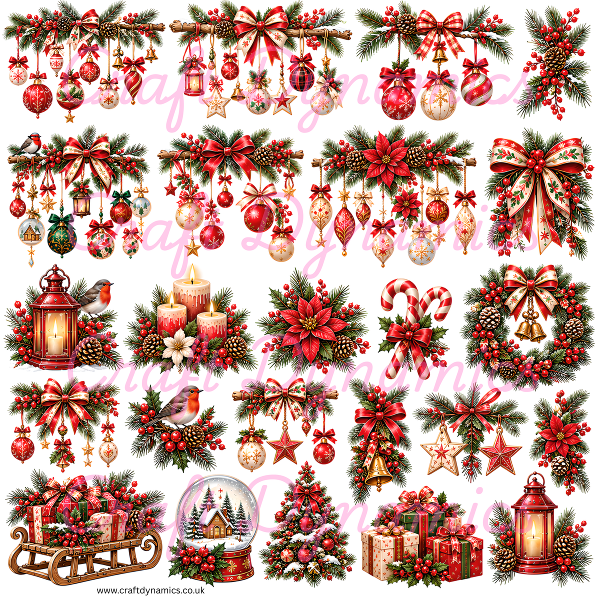 UVDTF Decal Sheet – Ready to Apply Transfers - Bauble Decorations