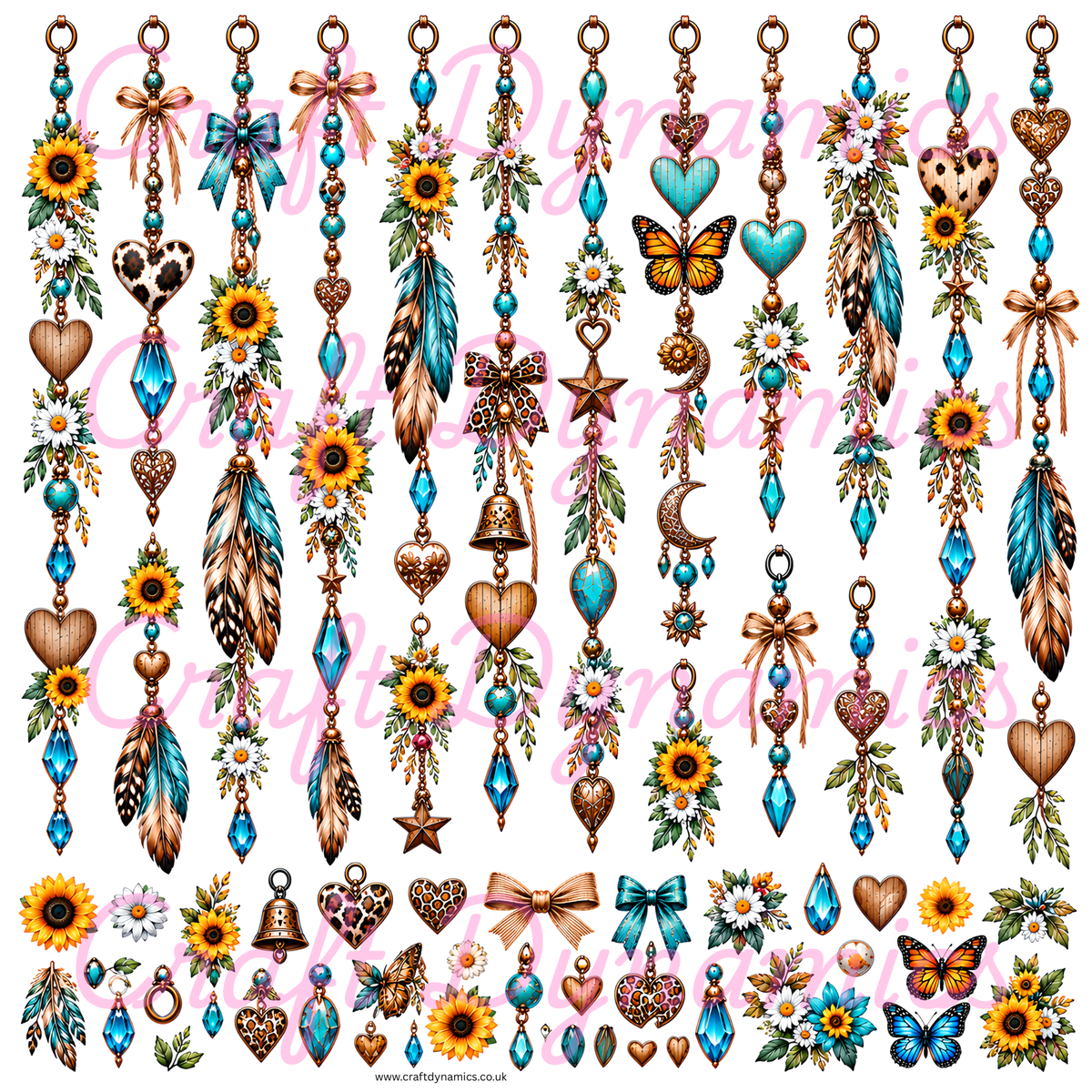 UVDTF Decal Sheet – Ready to Apply Transfers - Boho Danglers