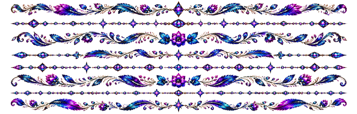 Mini UVDTF Decal Sheet – Ready to Apply Transfers - Mini Galaxy Danglers