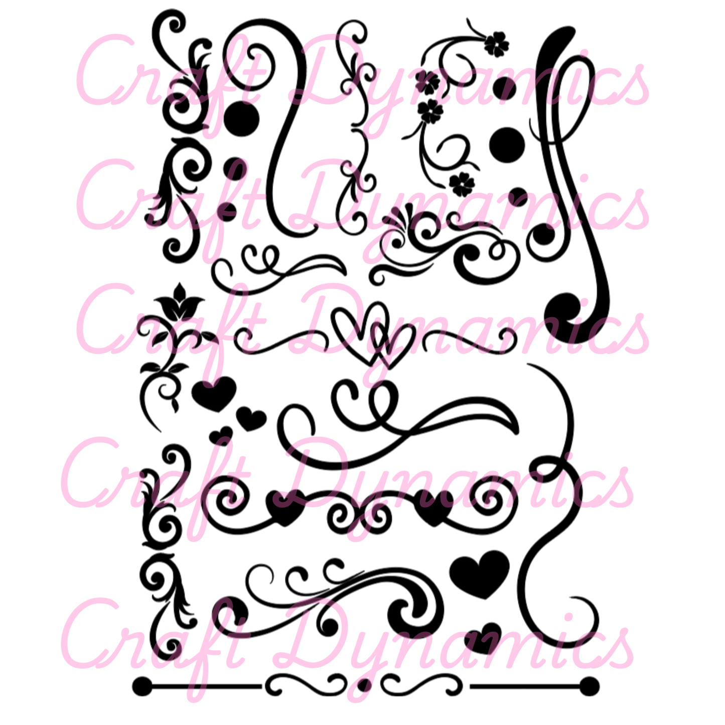 Swirls - A4 Sheet