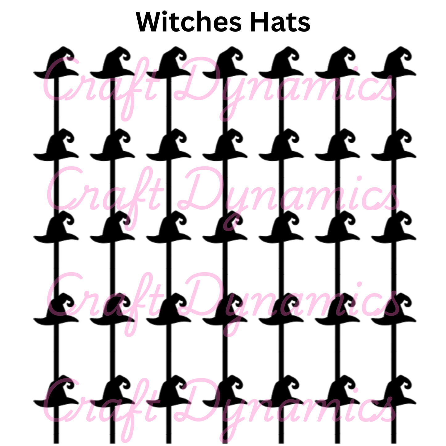 Witches Hats - A4 Sheet