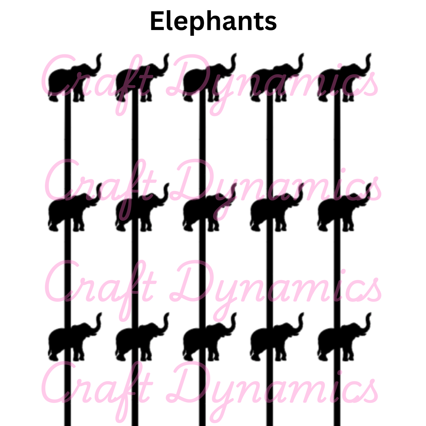 Elephants - A4 Sheet