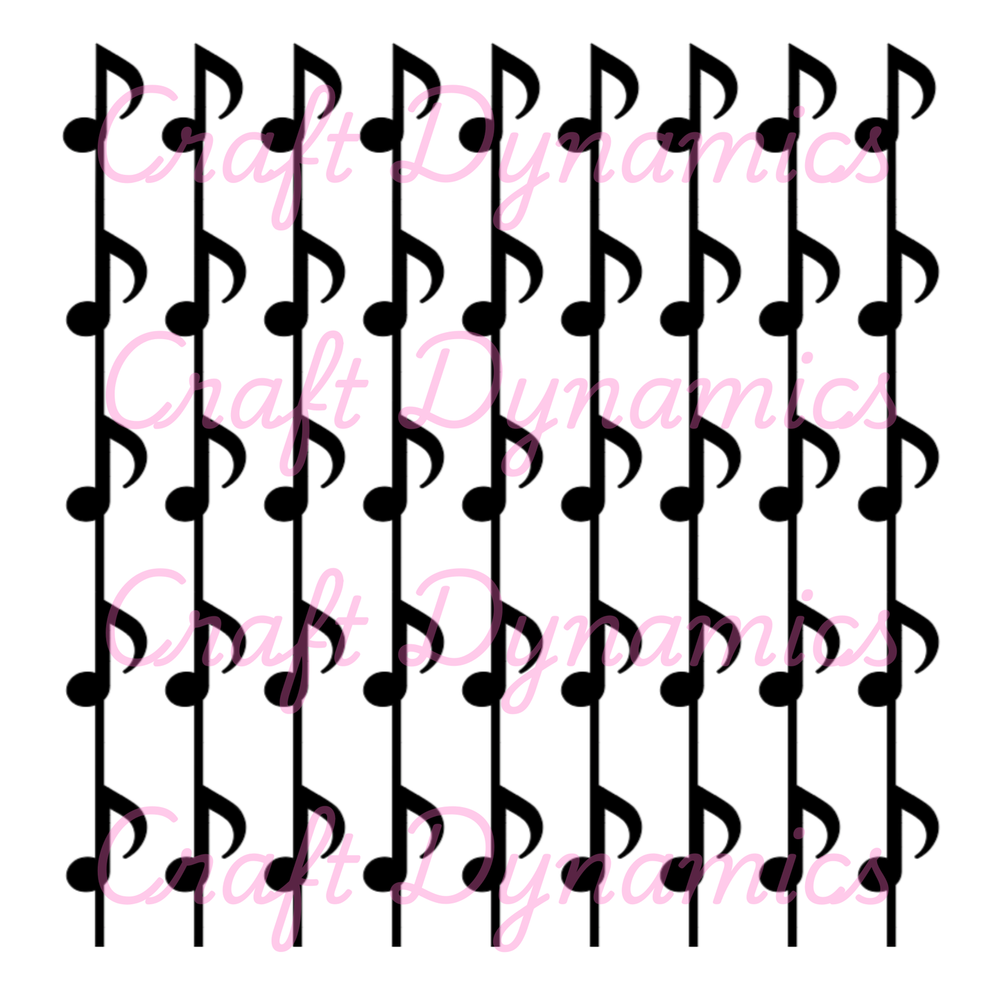 Quaver Music Notes - A4 Sheet