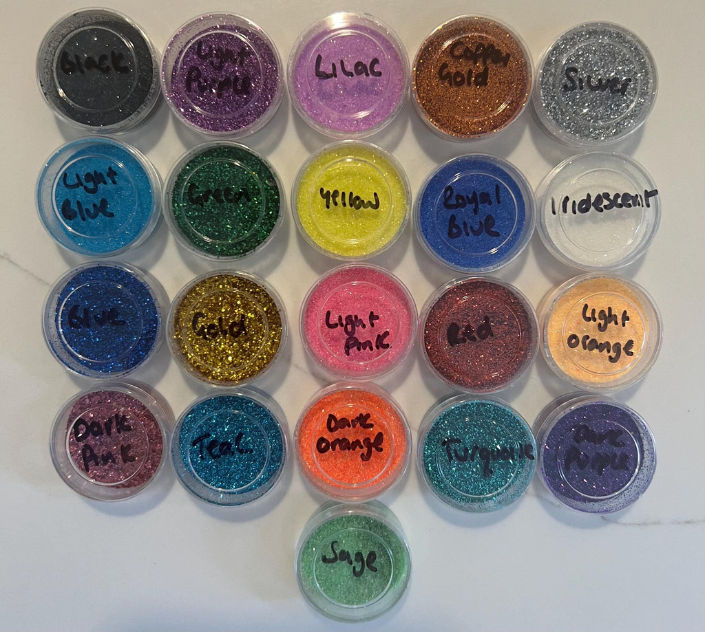 Personalised glitter filled Plastic Christmas Baubles secret Santa Christmas gifts decoration