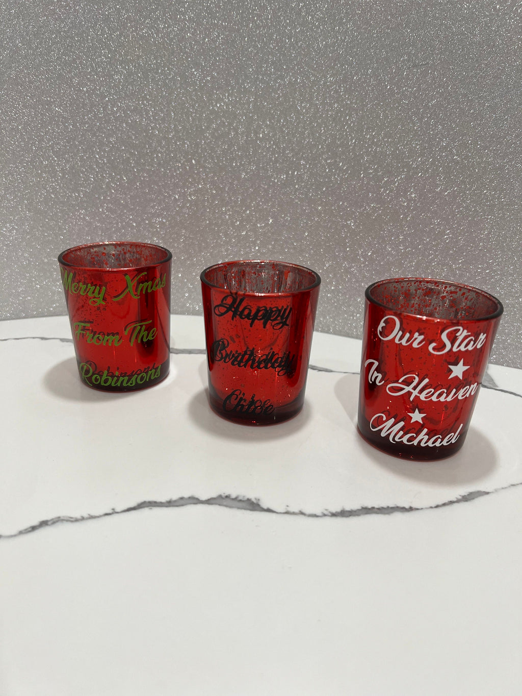 Personalised T-Light holder Gift Special Occasion Memorial Easter Mothers Day Fathers Day Christmas Presents