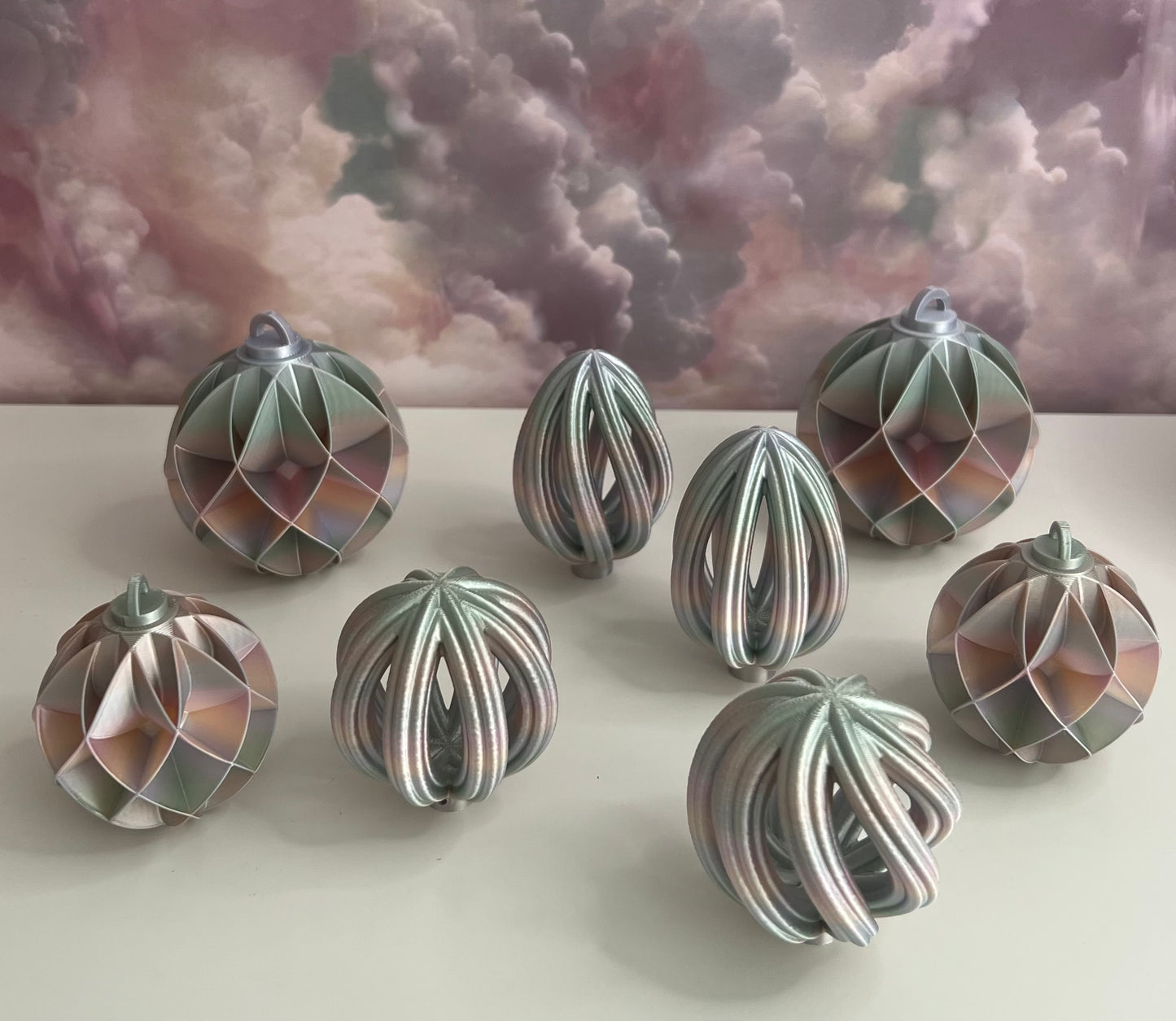 3D Printed Christmas baubles