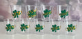 Personalised Shamrock Plastic Shot Glasses Special Occasion Birthday Celebration Hen Party Stag Do Wedding St Patrick’s Day