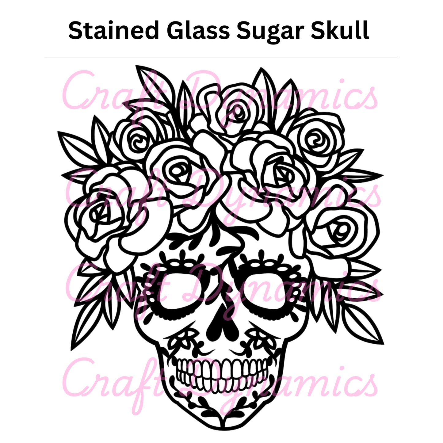 Stained Glass Sugar Skull