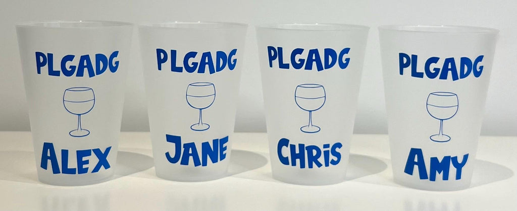 Personalised Plastic Frosted Cup 300ml / 500ml Special Occasion Birthday Celebration Hen Party Wedding stag do