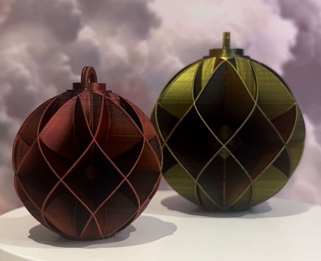 3D Printed Christmas baubles
