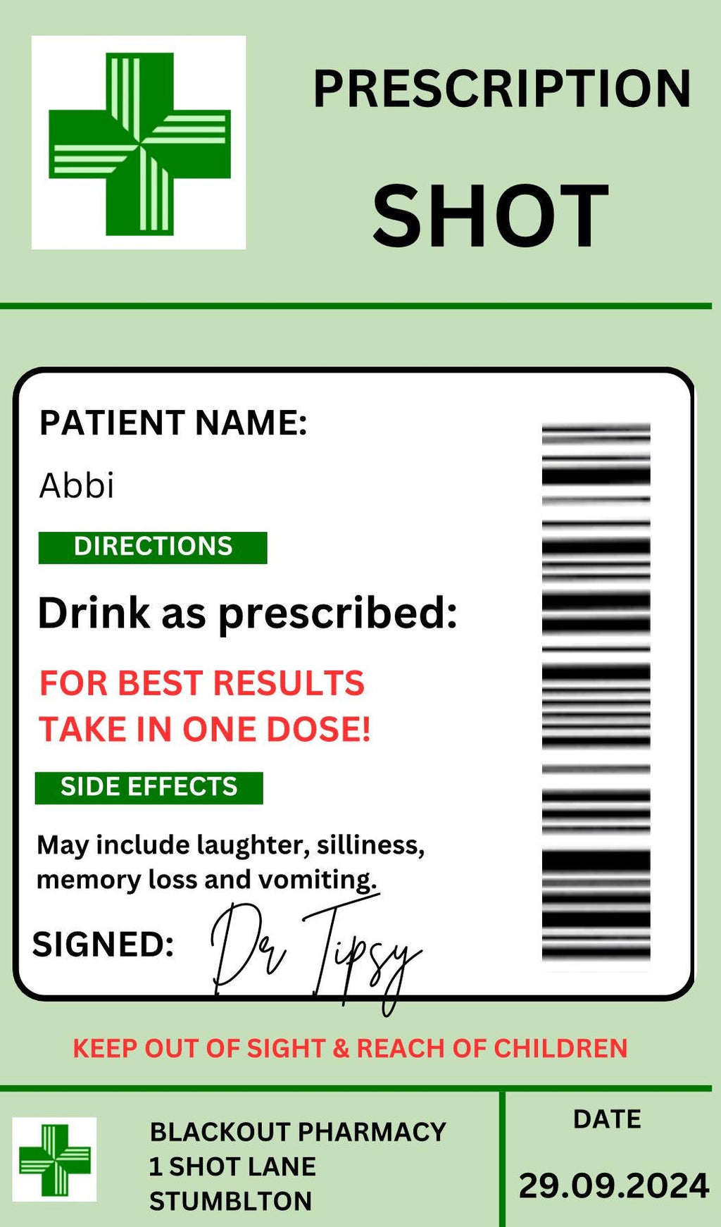 Personalised Take a shot plastic bottles 60ml Special Occasion Birthday Celebration Hen Party Wedding stag do