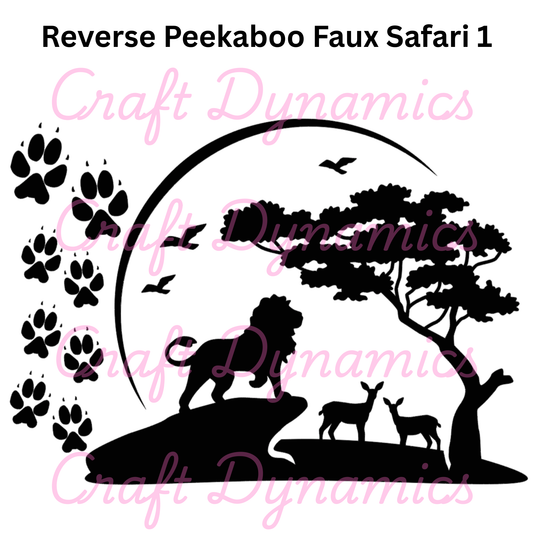 Reverse Peekaboo Faux - Safari 1