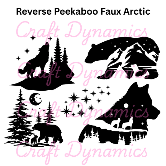 Reverse Peekaboo Faux - Arctic