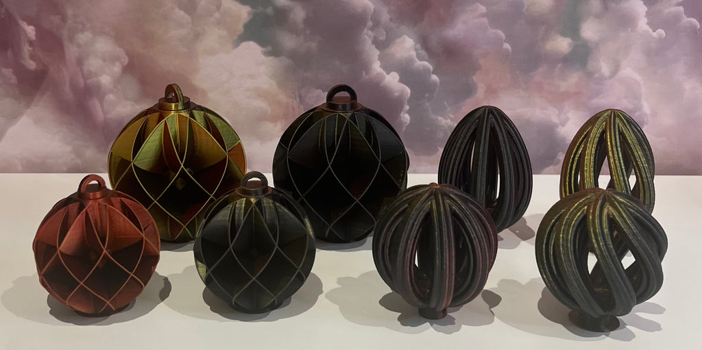 3D Printed Christmas baubles