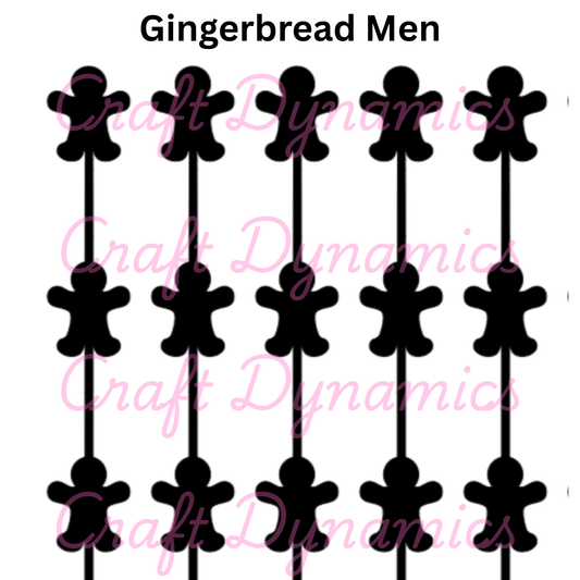 Gingerbread Men - A4 Sheet