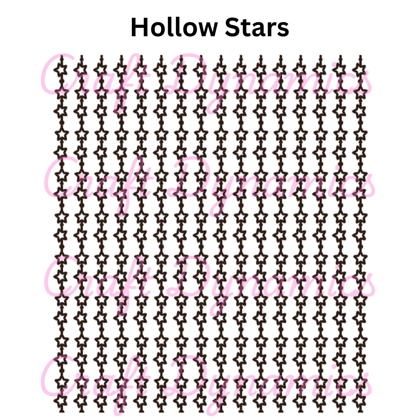 Hollow Stars - A4 Sheet