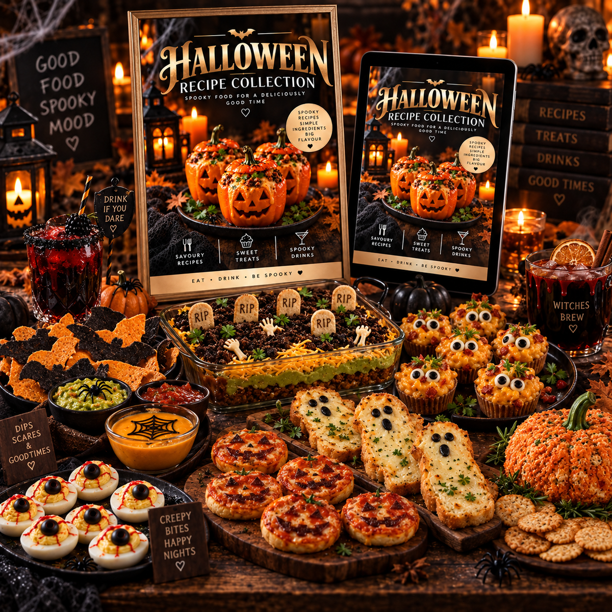 🎃 Halloween Recipe Collection + FREE Digital Activity & Colouring Book | Instant PDF Download!