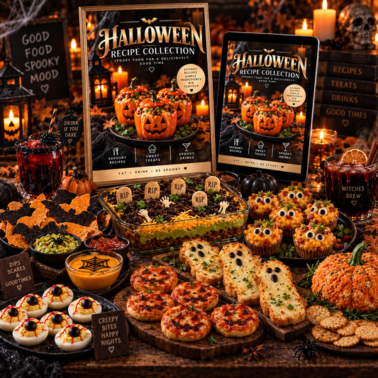 🎃 Halloween Recipe Collection + FREE Digital Activity & Colouring Book | Instant PDF Download!
