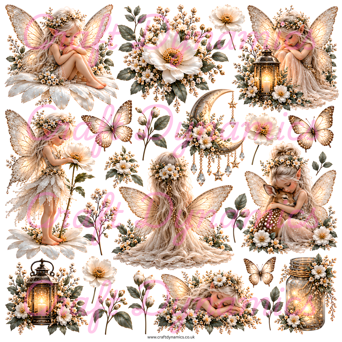 UVDTF Decal Sheet – Ready to Apply Transfers - Pixie Fairies