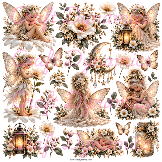 UVDTF Decal Sheet – Ready to Apply Transfers - Pixie Fairies