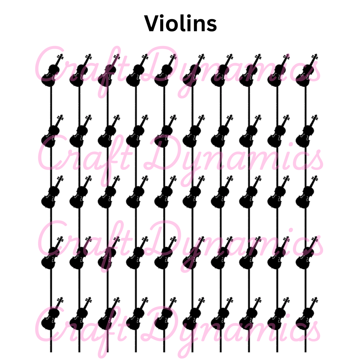 Violins - A4 Sheet