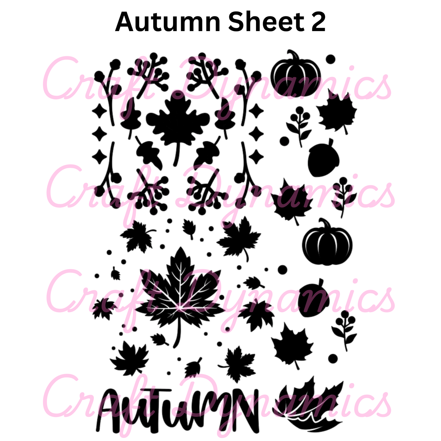 Autumn Sheet 2 - A4 Sheet