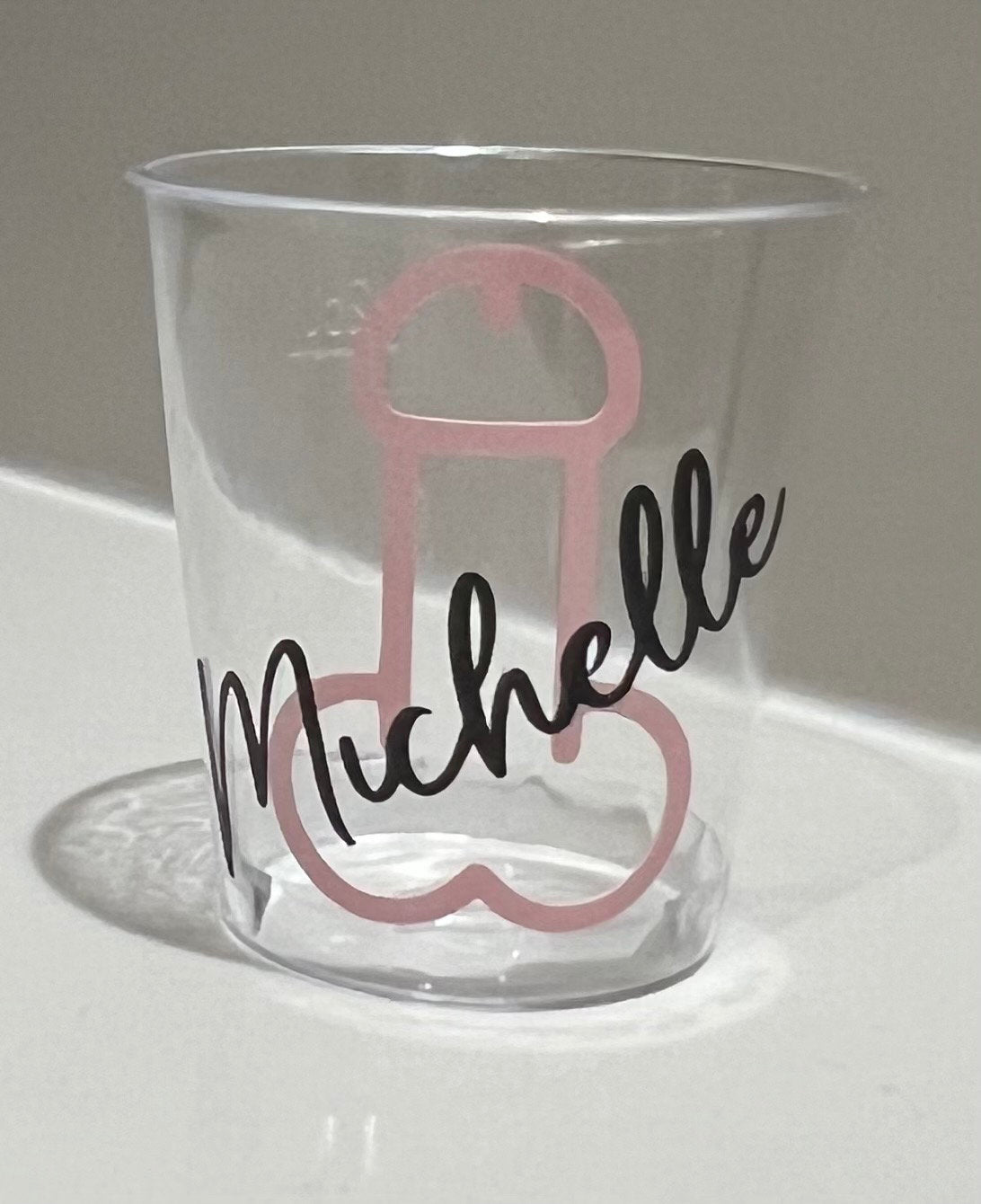 Personalised Willy Hen Do Plastic Shot Glasses Hen Party Bride tribe I Do Crew Hen Night