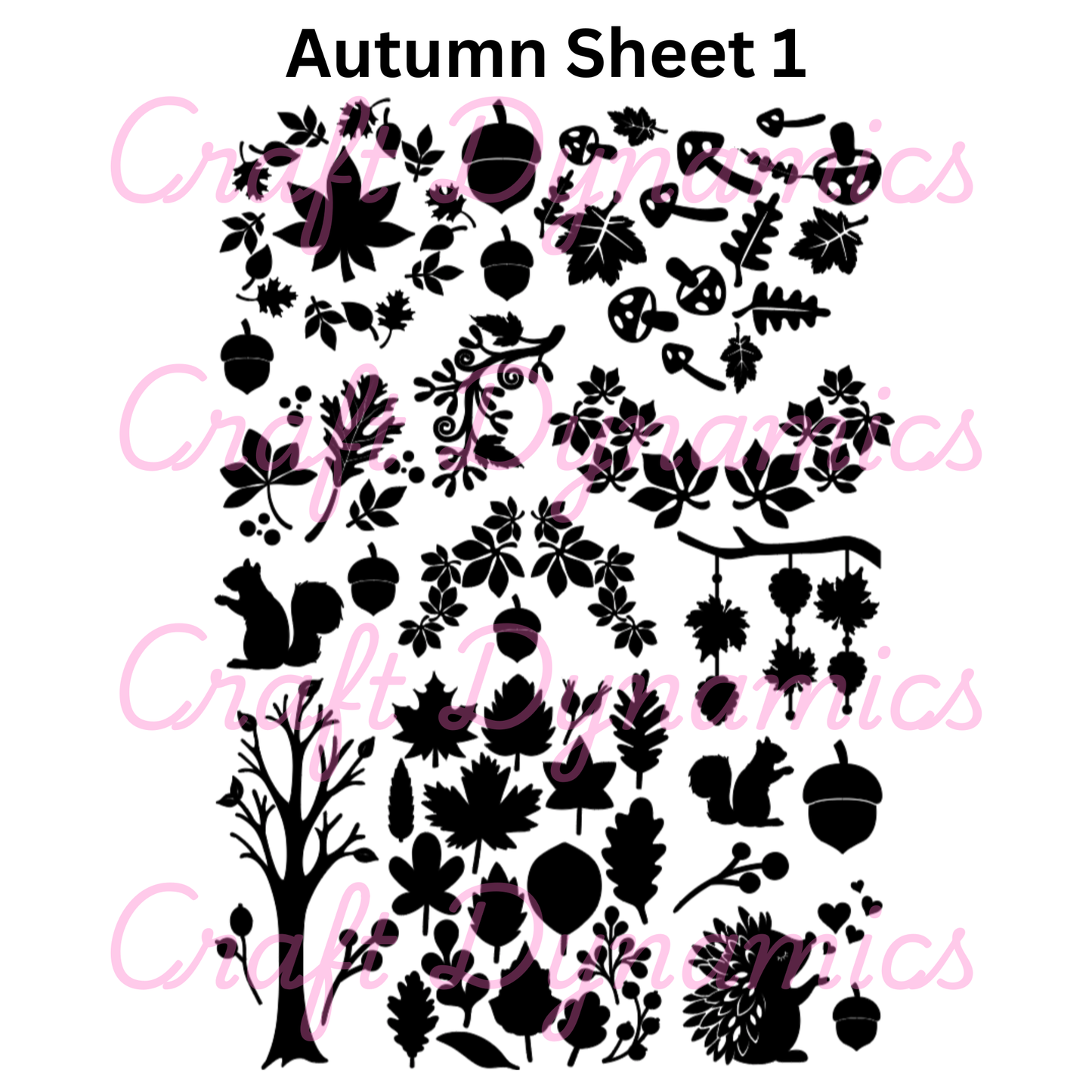 Autumn Sheet 1 - A4 Sheet