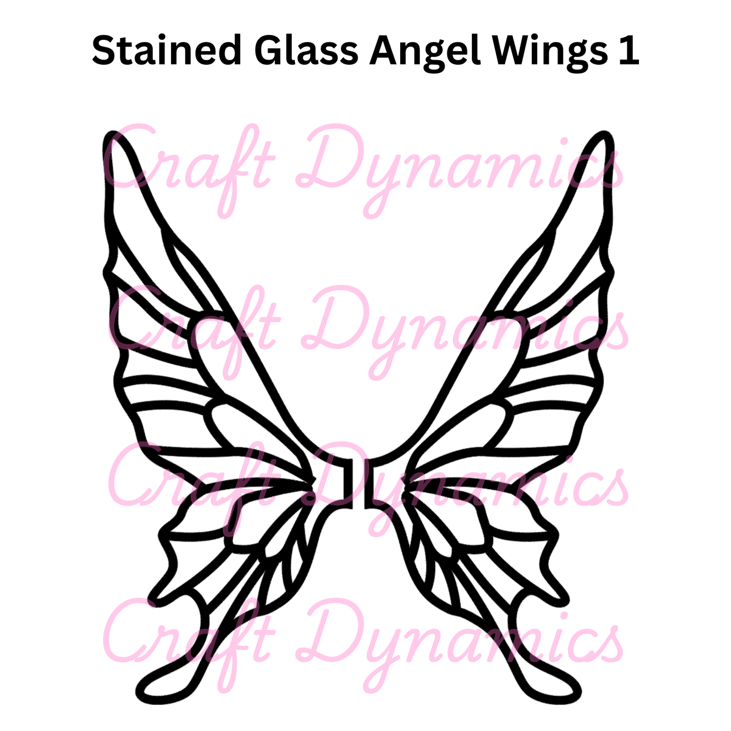 Stained Glass Angel Wings 1