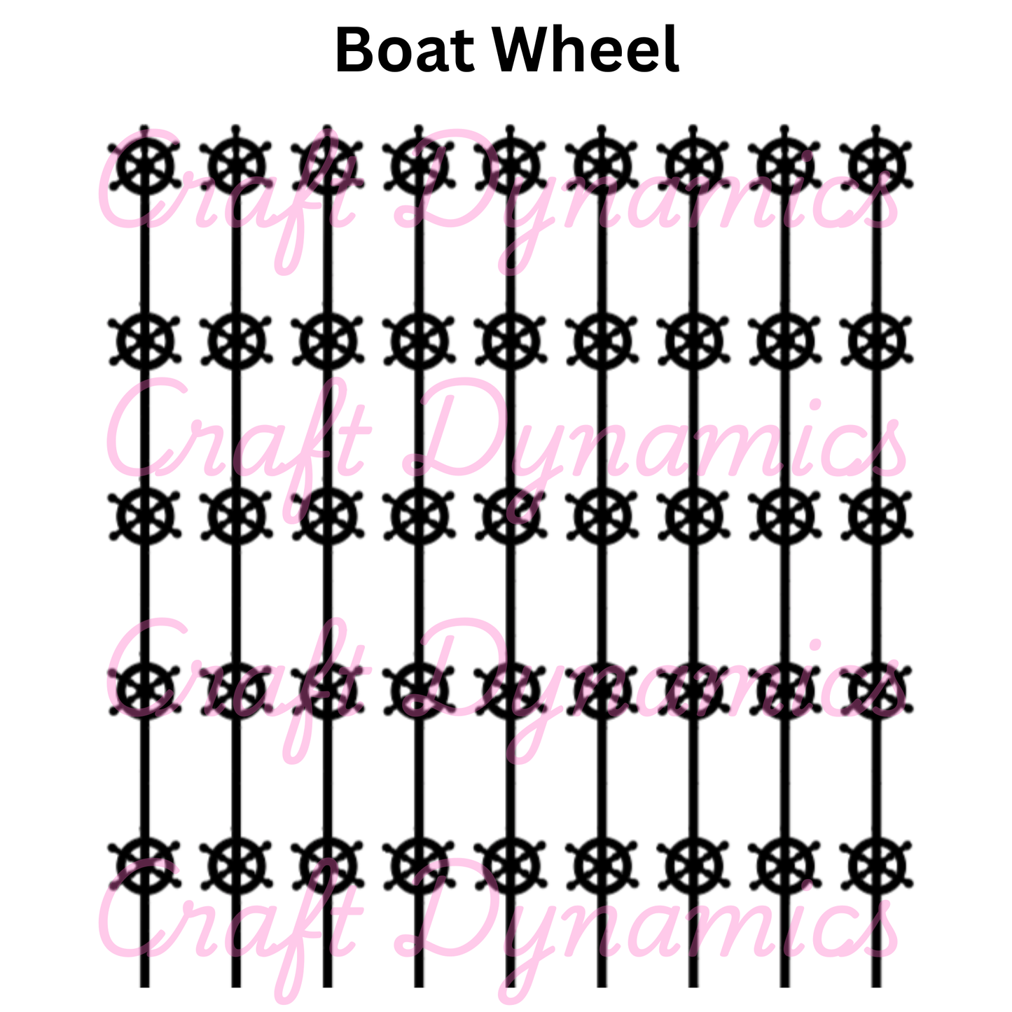 Boat Wheel - A4 Sheet