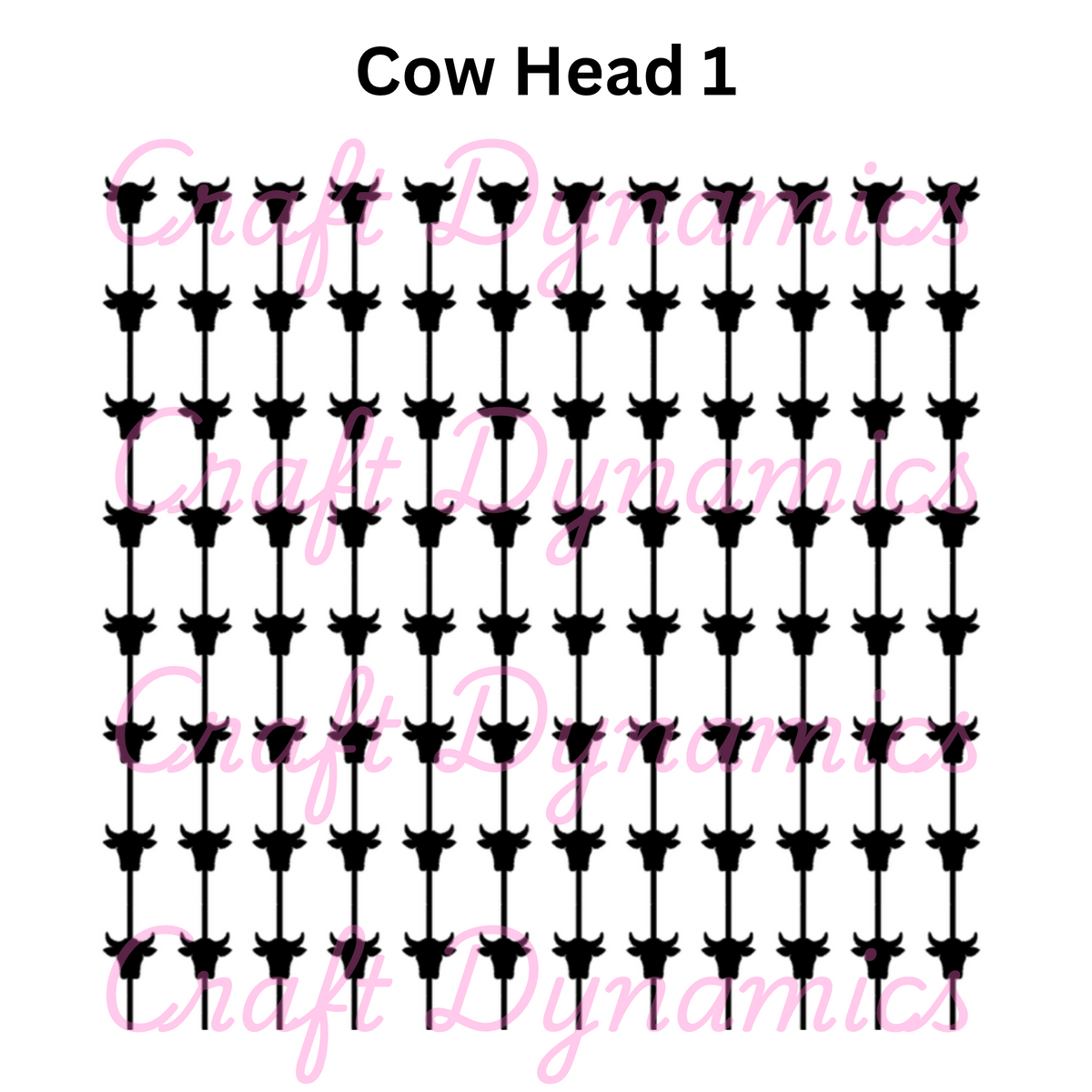 Cow Heads #1 - A4 Sheet