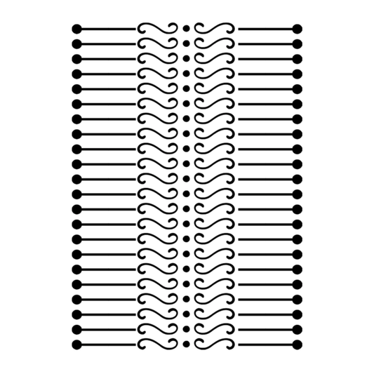 Swirl & Line Align - A4 Sheet