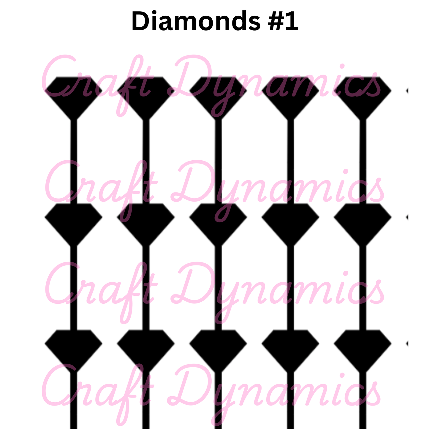 Diamonds #1 - A4 Sheet