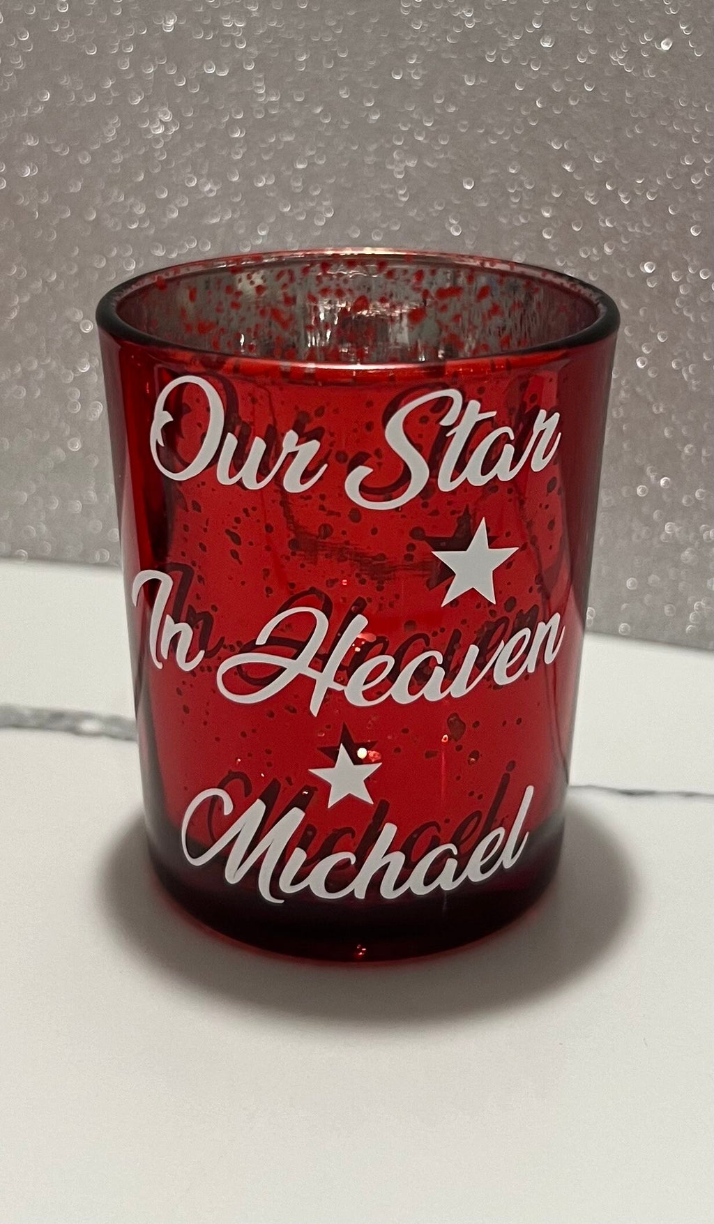 Personalised T-Light holder Gift Special Occasion Memorial Easter Mothers Day Fathers Day Christmas Presents