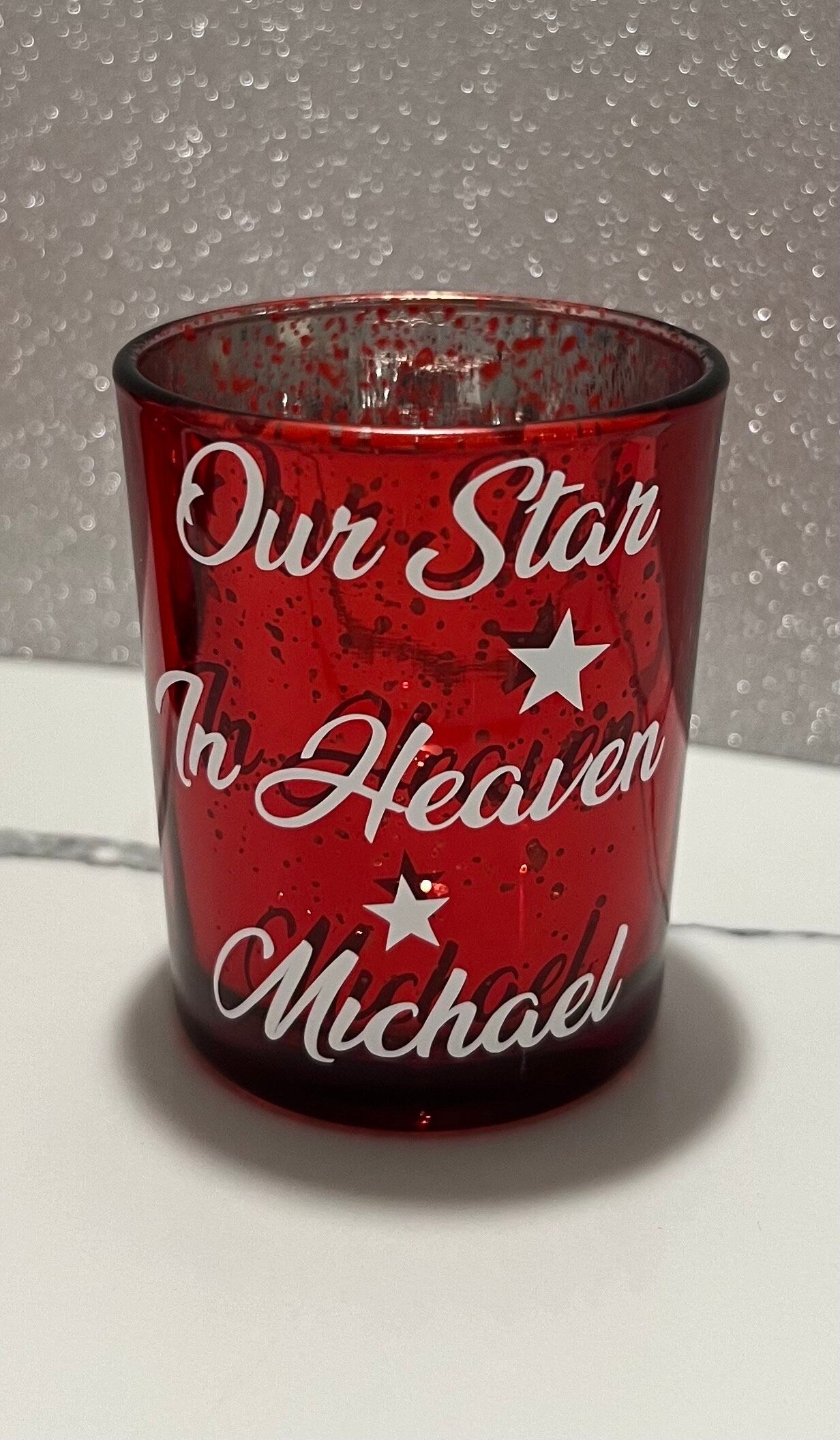 Personalised T-Light holder Gift Special Occasion Memorial Easter Mothers Day Fathers Day Christmas Presents