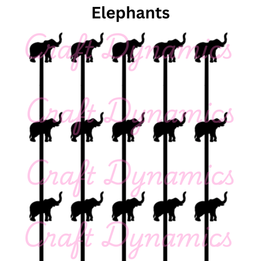 Elephants - A4 Sheet