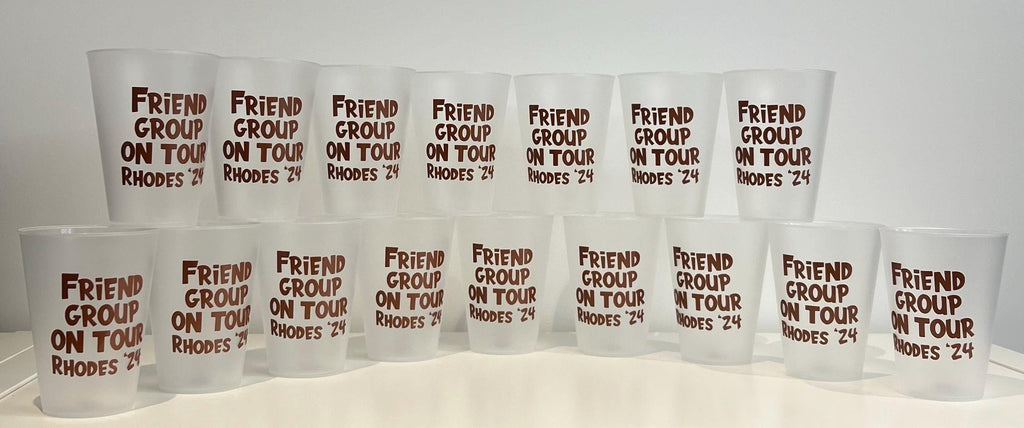 Personalised Plastic Frosted Cup 300ml / 500ml Special Occasion Birthday Celebration Hen Party Wedding stag do