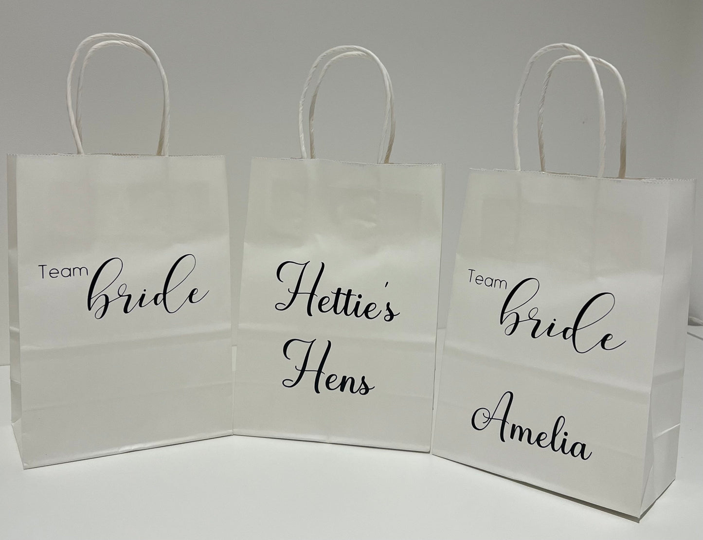 Personalised Team Bride Hen Party Gift Bags Team Bride Party Bags Goody Bags Bridesmaid Gift Bags Bridal Party Bags Customised Gift Bags