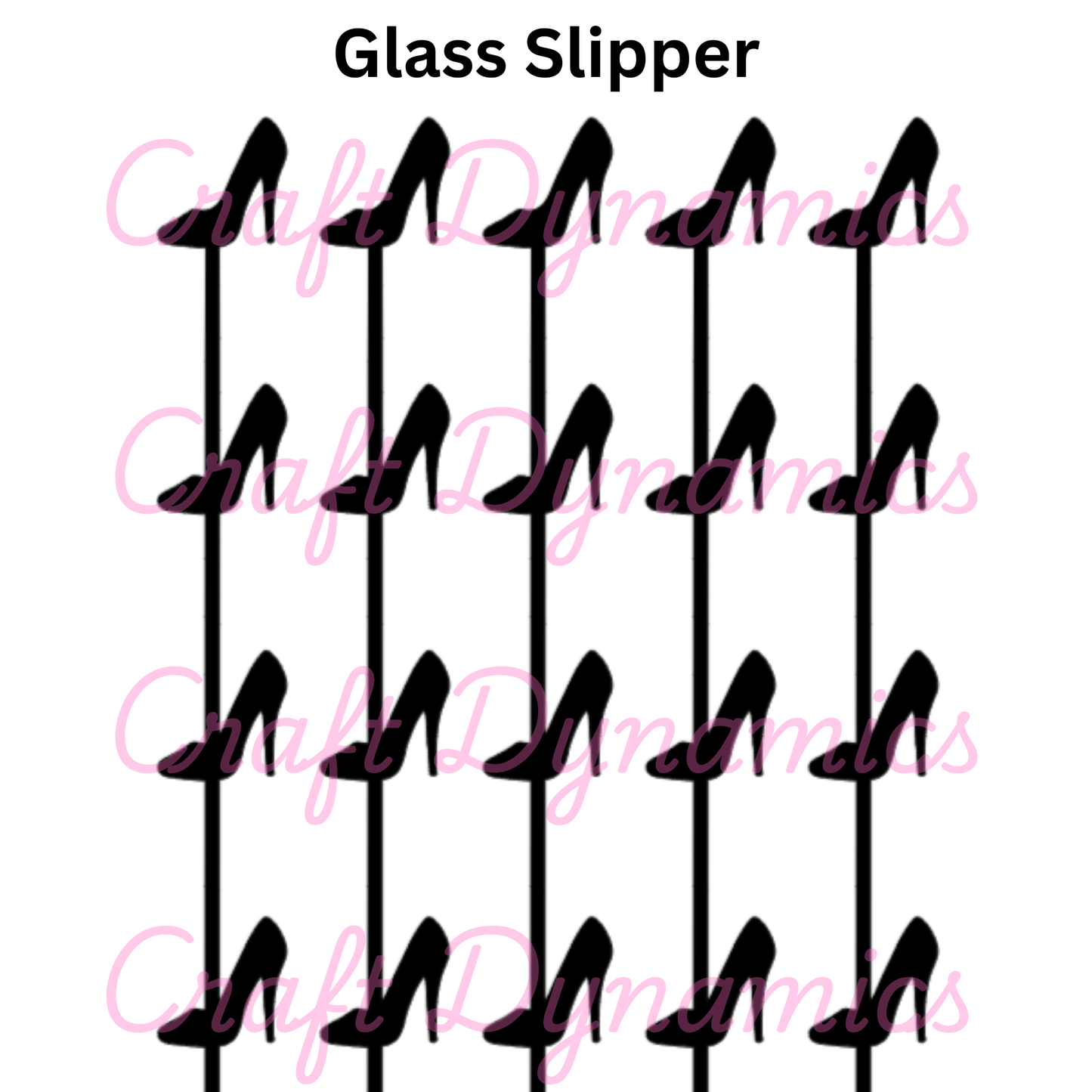 Glass Slipper - A4 Sheet