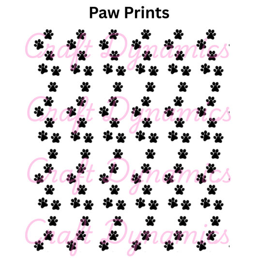 Paw Prints - A4 Sheet