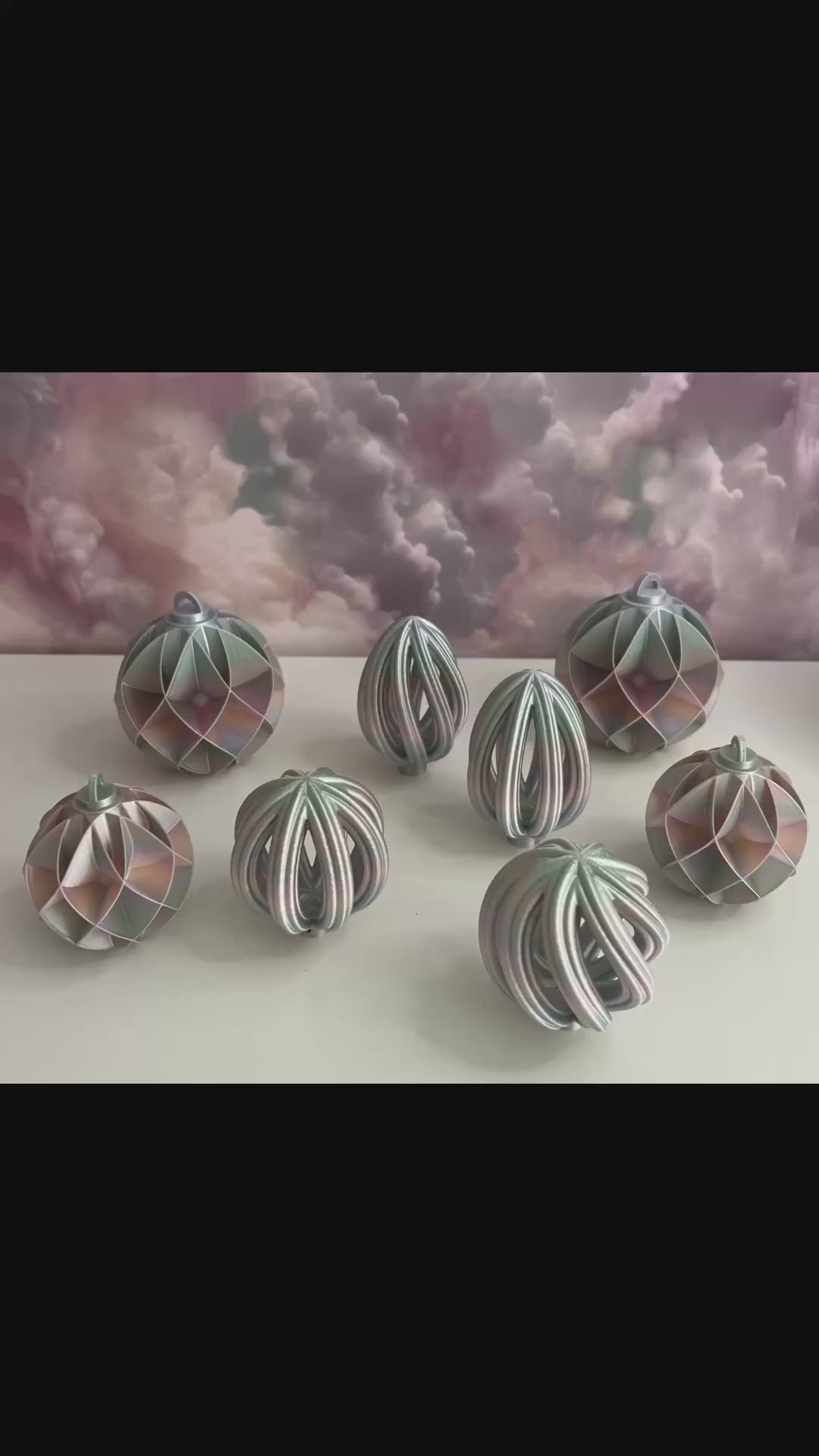 3D Printed Christmas baubles