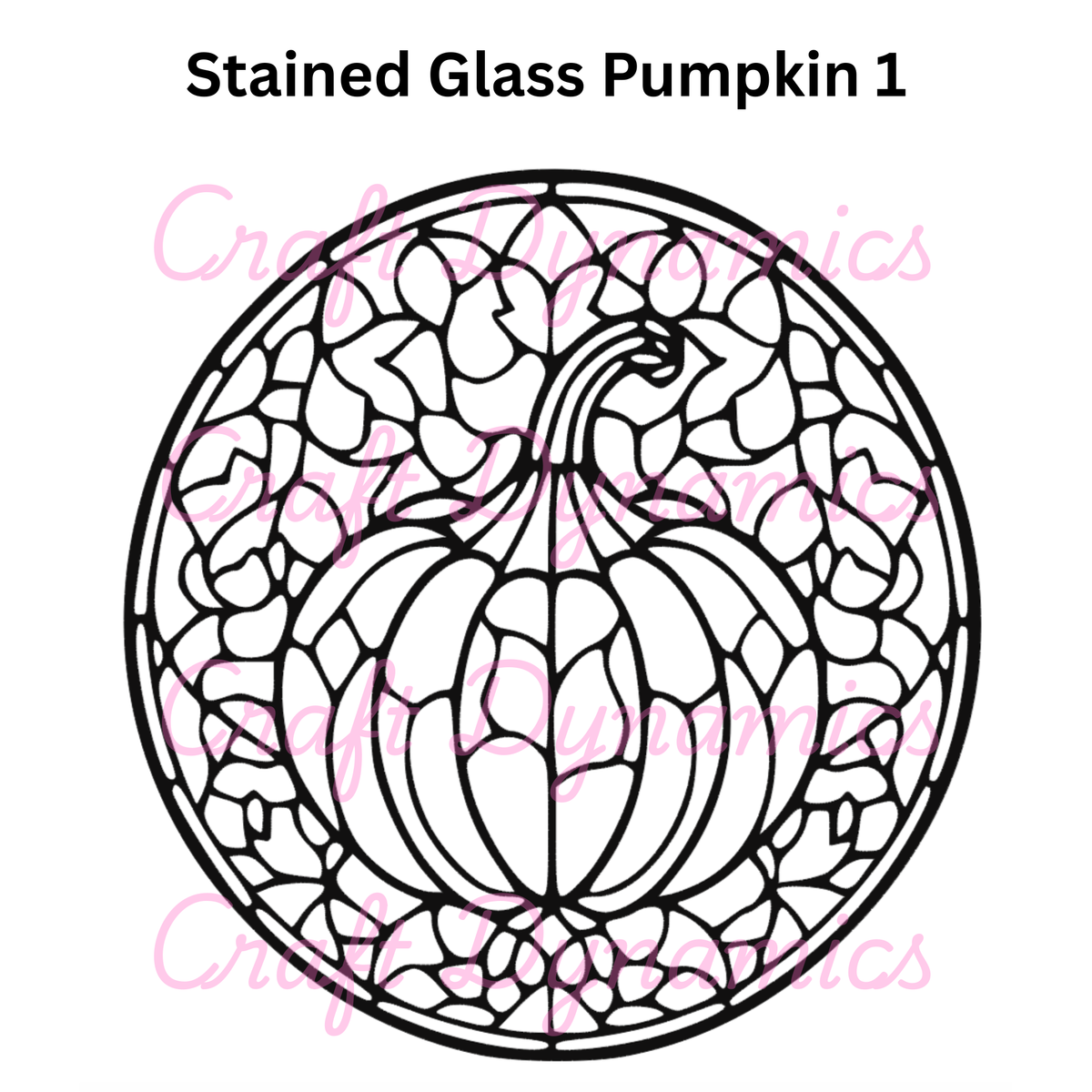 Stained Glass Pumpkin 1