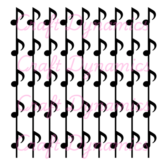 Quaver Music Notes - A4 Sheet