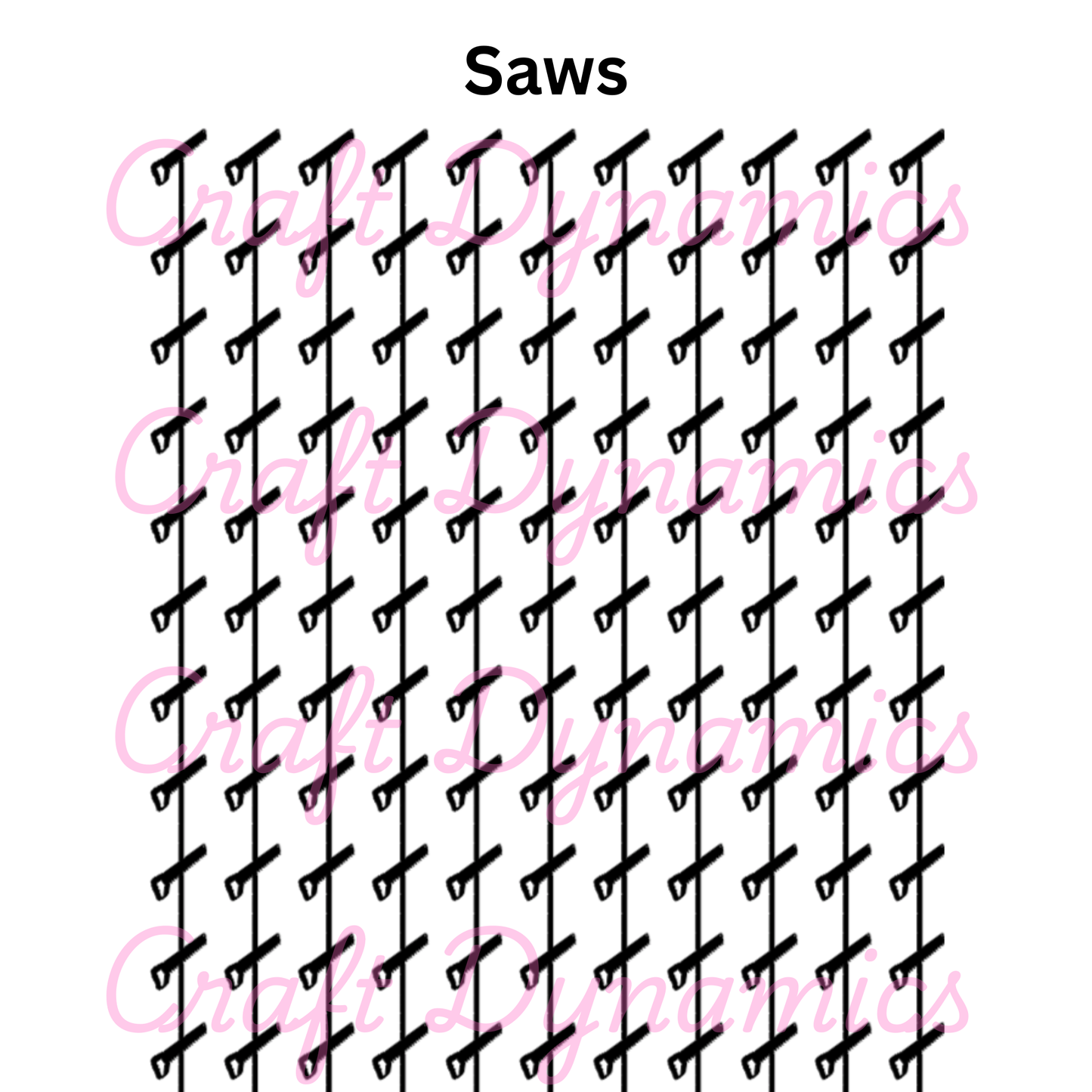 Saws - A4 Sheet
