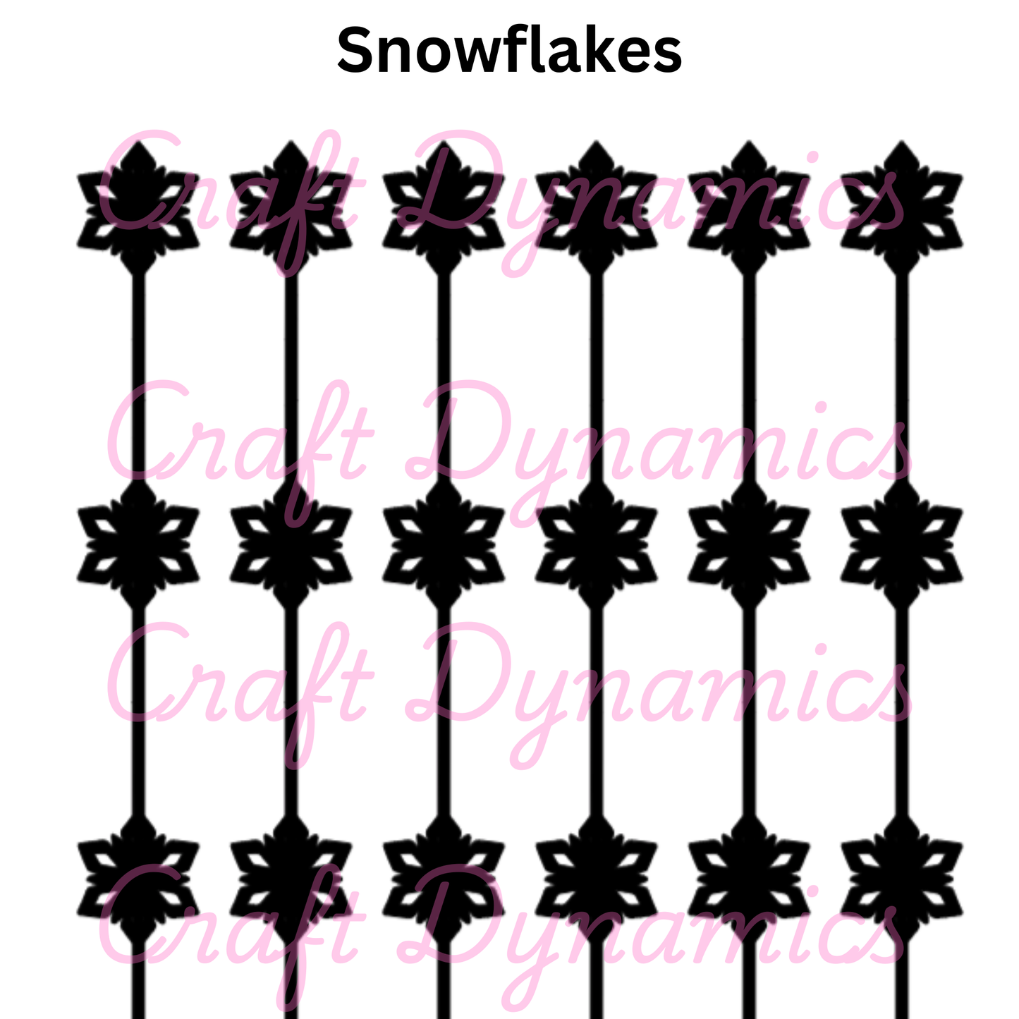 Snowflakes - A4 Sheet