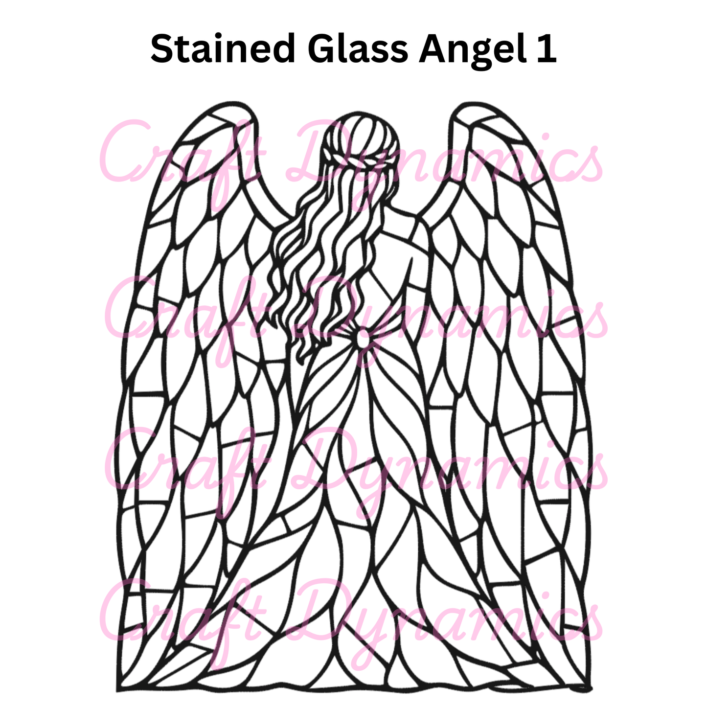 Stained Glass Angel 1