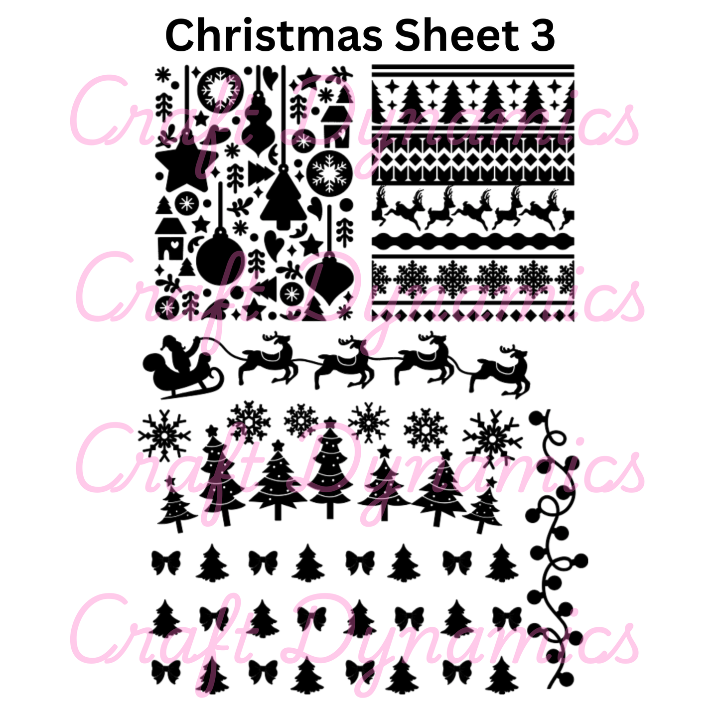 Christmas Sheet 3 - A4 Sheet