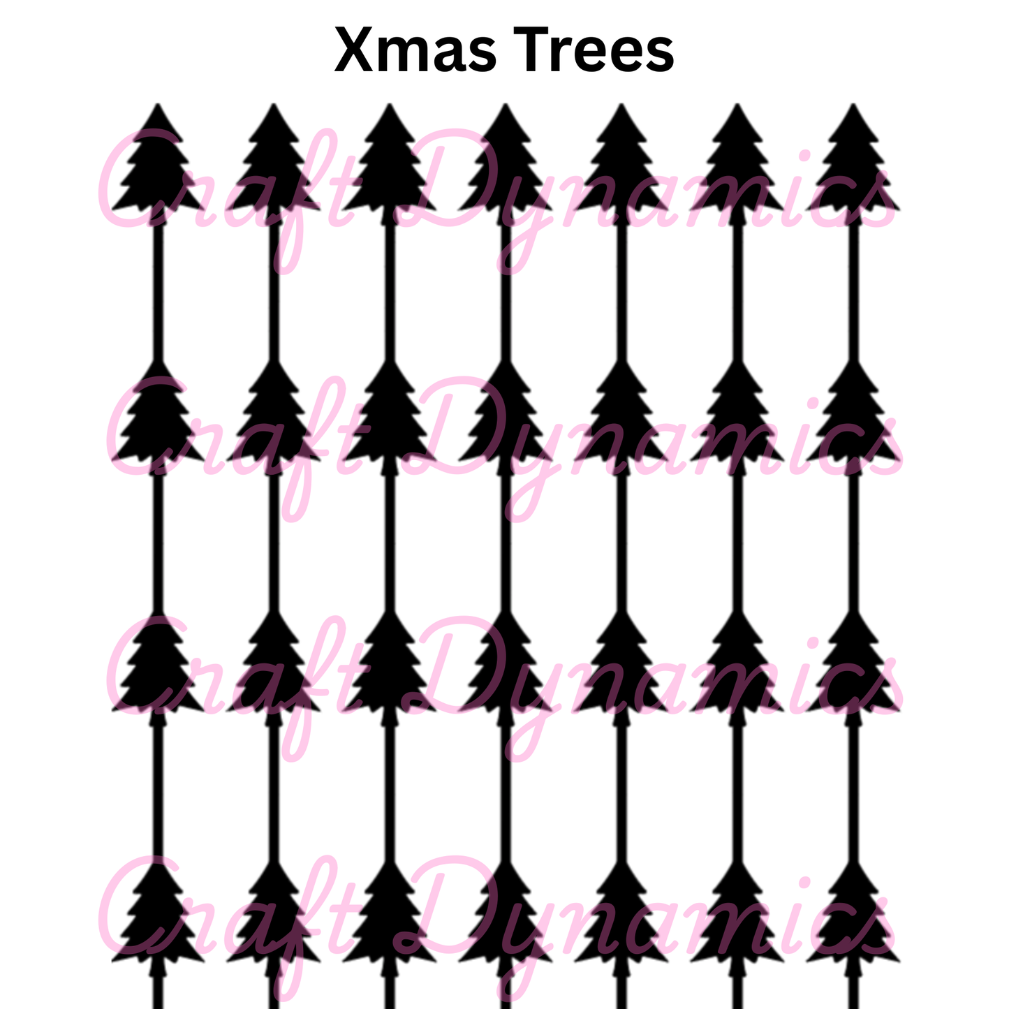 Xmas Trees - A4 Sheet