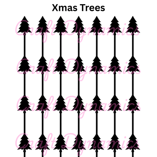 Xmas Trees - A4 Sheet